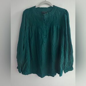 Lane Bryant Emerald Green Blouse